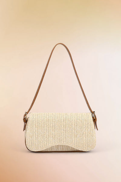 Straw Woven Shoulder Bag - Luzeria style